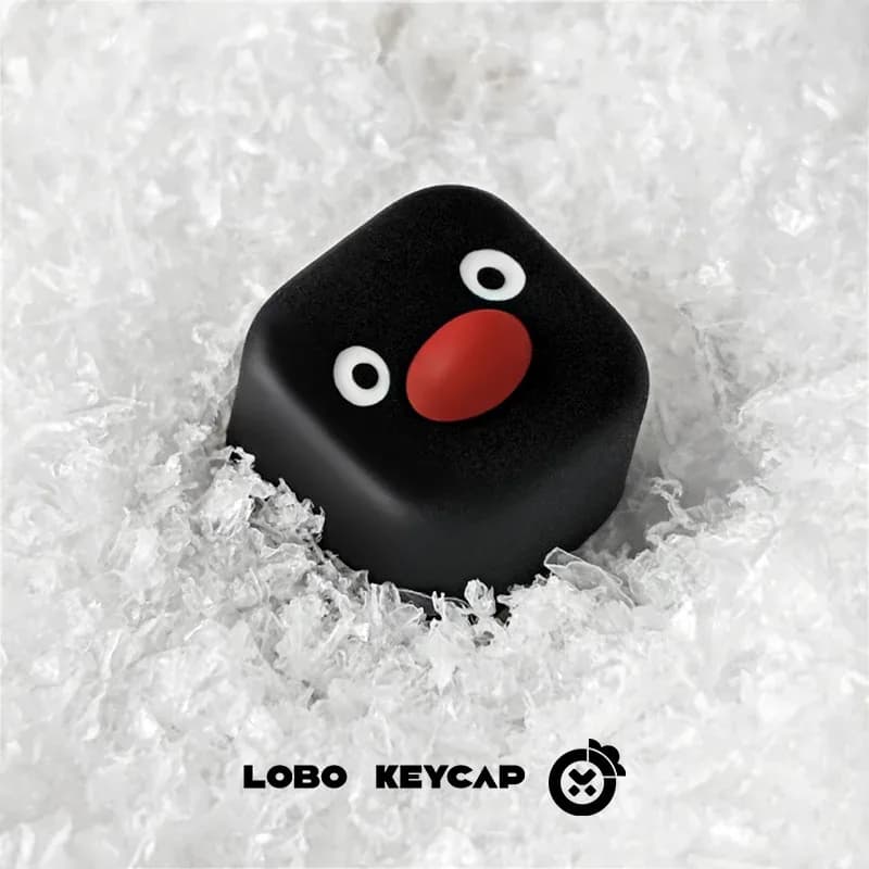 Touche de clavier artisanale en résine - Design Pingouin Kawaii - Image 6