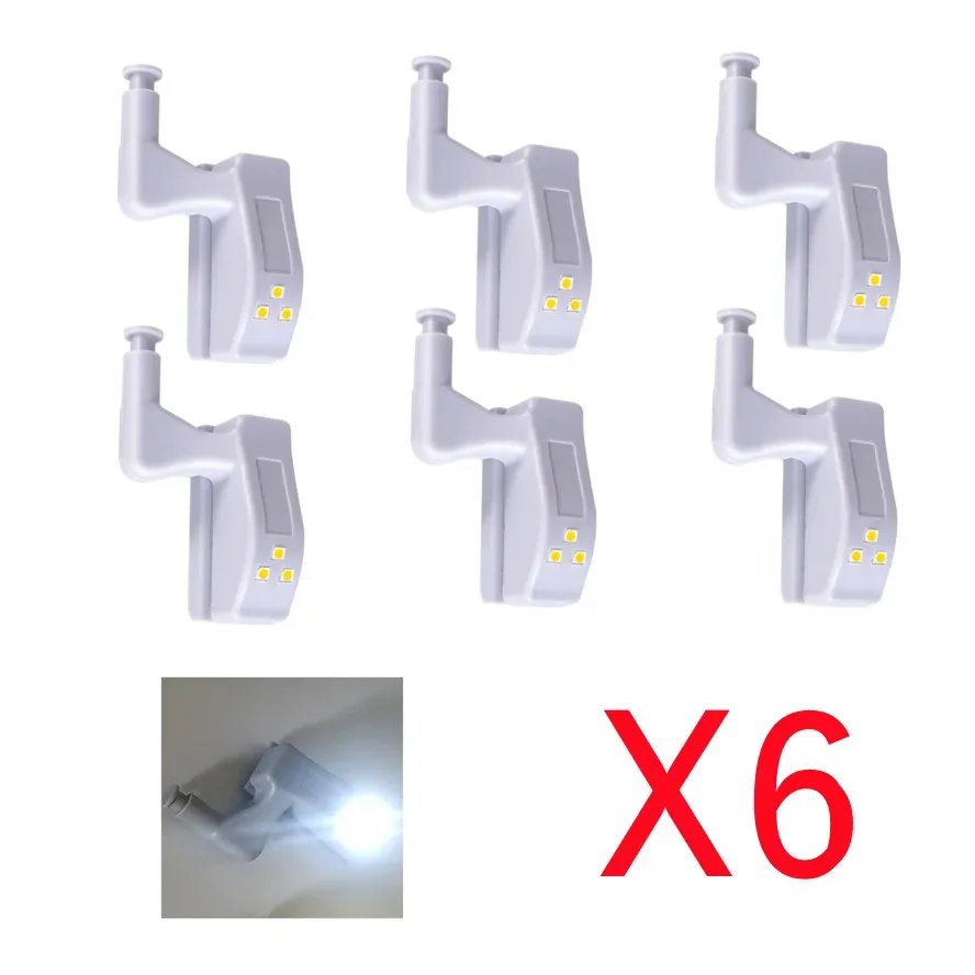Lot de 10 lampes LED universelles pour charnières de placard avec capteur slide 7