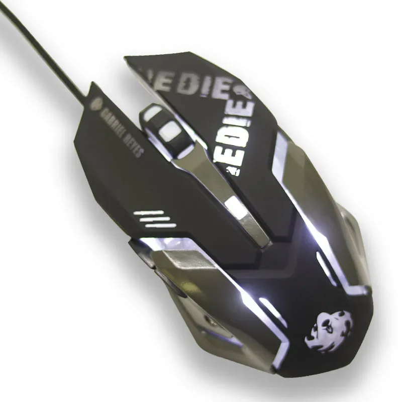 Souris de jeu filaire optique D.Va avec rétroéclairage - Bleu - Image 5