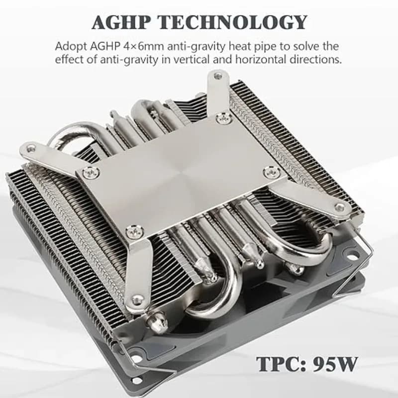 Thermalright AXP90-X36 Ventirad CPU Low Profile, Ventilateur PWM TL-9015B, AMD AM4/AM5 et Intel LGA 115X/1200/1700/1851 - Image 2