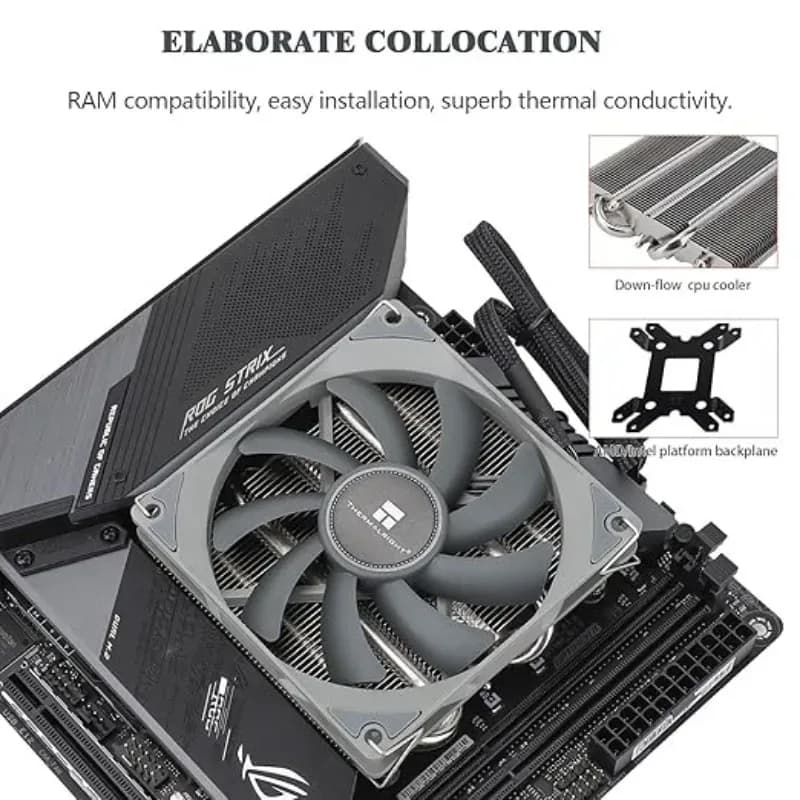 Thermalright AXP90-X36 Ventirad CPU Low Profile, Ventilateur PWM TL-9015B, AMD AM4/AM5 et Intel LGA 115X/1200/1700/1851 - Image 5