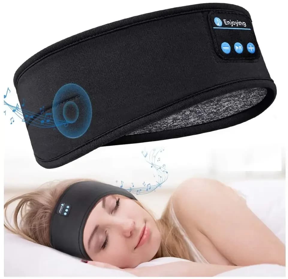 Bandeau de sommeil avec écouteurs Bluetooth intégrés - Image 1