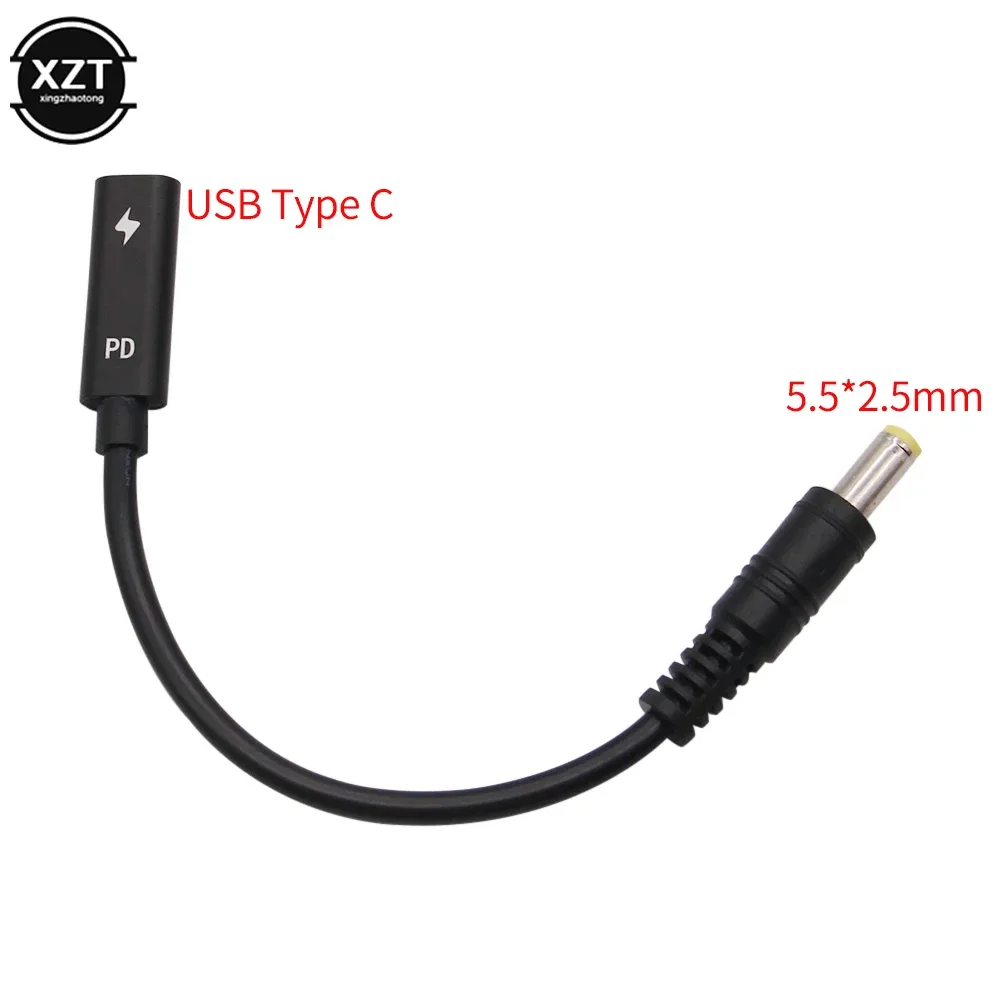Câble adaptateur d'alimentation USB-C femelle vers connecteurs DC Jack pour ordinateurs portables Asus, Dell et HP slide 10