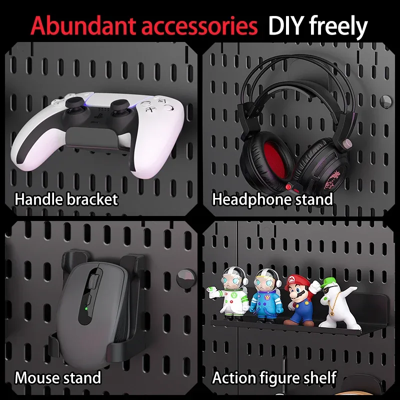 Organisateur de bureau Pegboard avec accessoires - Support à poser sans perçage - Image 6