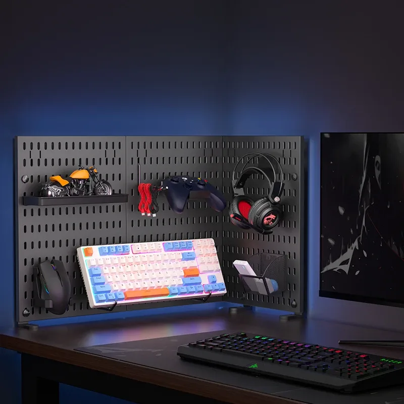 Organisateur de bureau Pegboard avec accessoires - Support à poser sans perçage - Image 3
