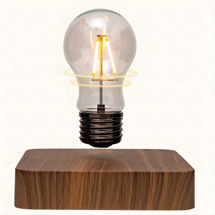 Lampe à lévitation magnétique avec ampoule LED flottante - Image 2