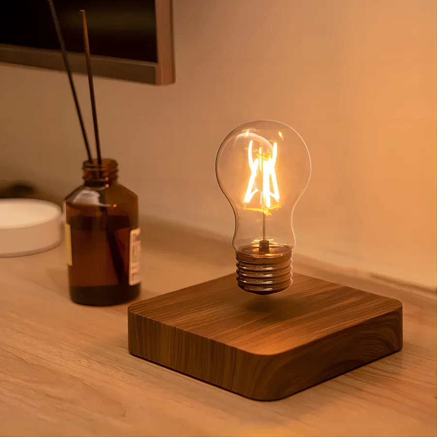 Lampe à lévitation magnétique avec ampoule LED flottante - Image 4
