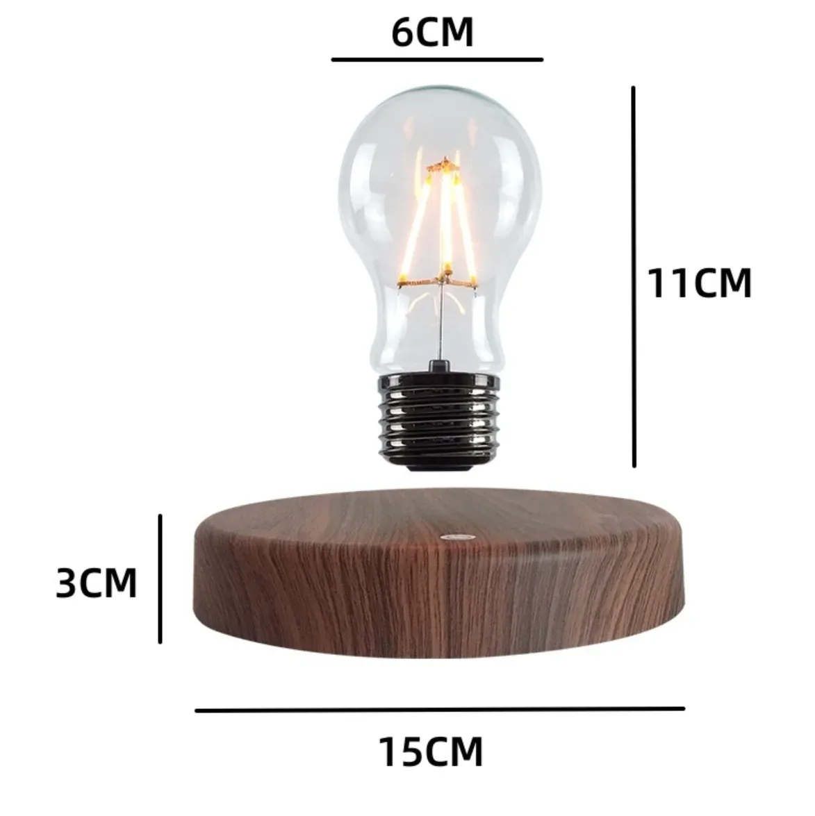 Lampe à lévitation magnétique avec ampoule LED flottante - Image 5