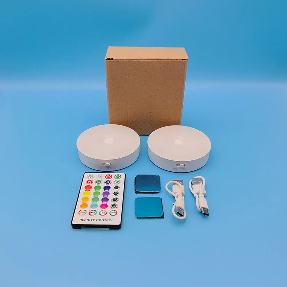 Lampe LED ronde rechargeable RGB avec télécommande slide 7