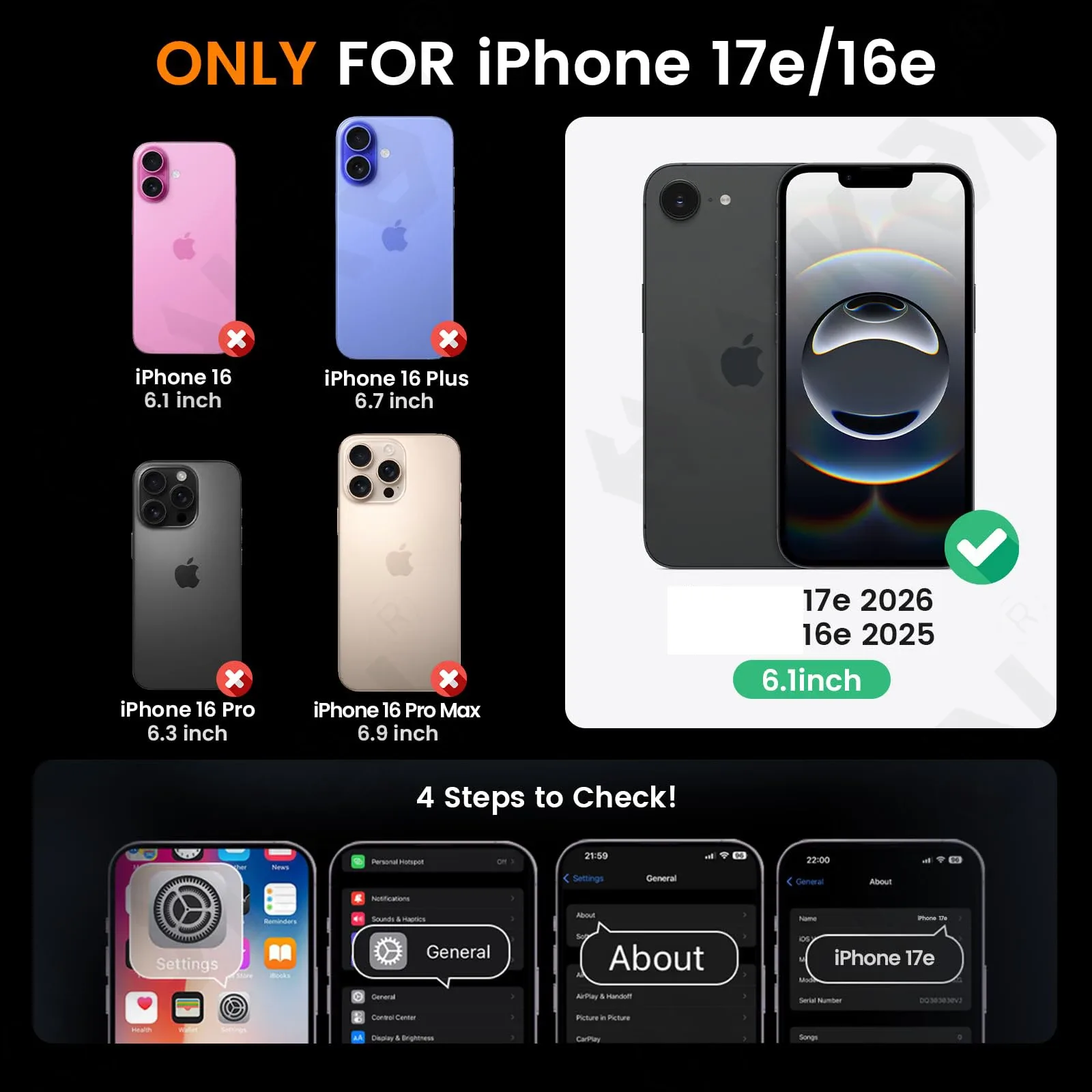 Coque de protection intégrale 360° pour iPhone 17 et 16 avec cache-caméra coulissant et anneau de support intégré - Image 6