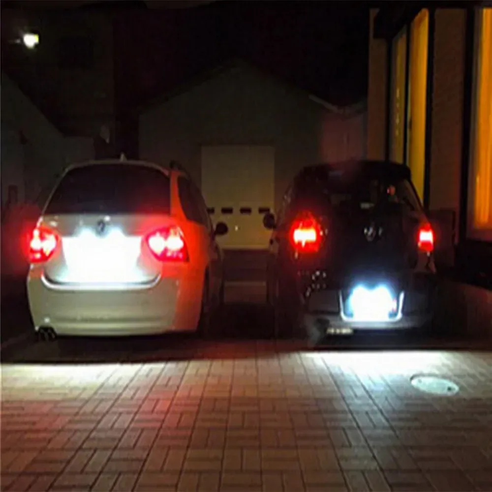 ANGRONG Paire d'Éclairages de Plaque d'Immatriculation LED Canbus pour BMW Série 3 5 E39 E60 E61 E90 E92 slide 6