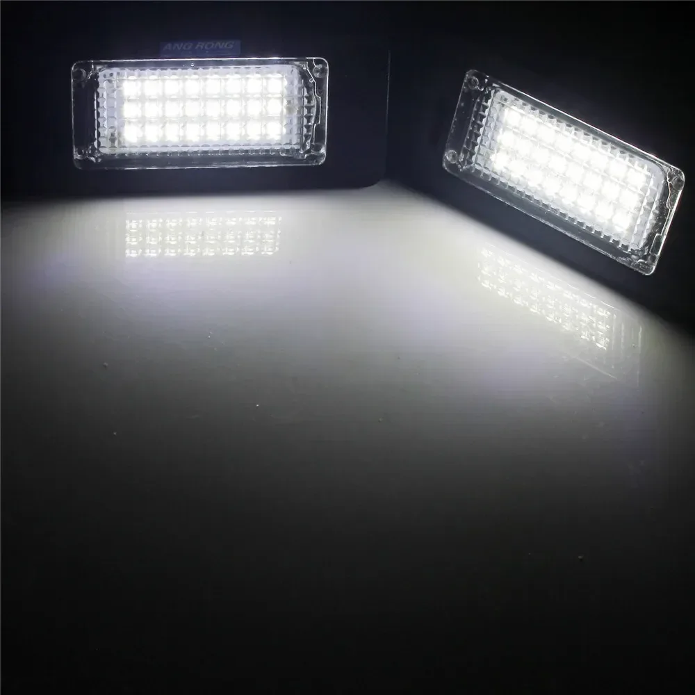 ANGRONG Paire d'Éclairages de Plaque d'Immatriculation LED Canbus pour BMW Série 3 5 E39 E60 E61 E90 E92 slide 4