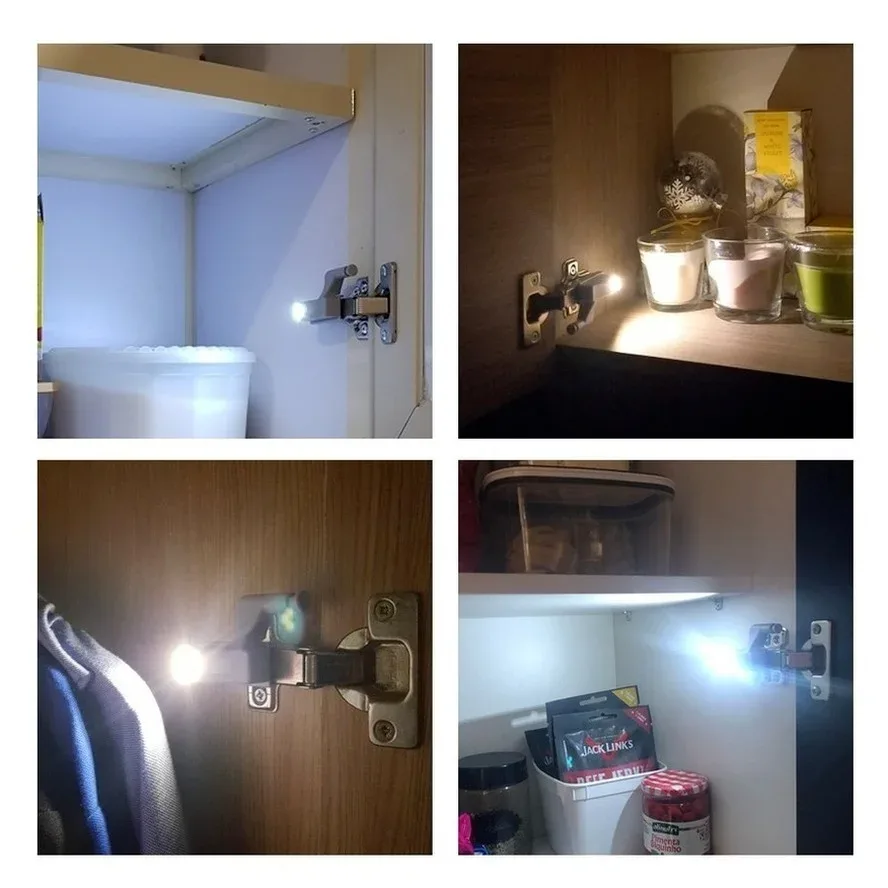 Lot de 5 lampes LED pour charnières de placard avec capteur automatique - Image 5