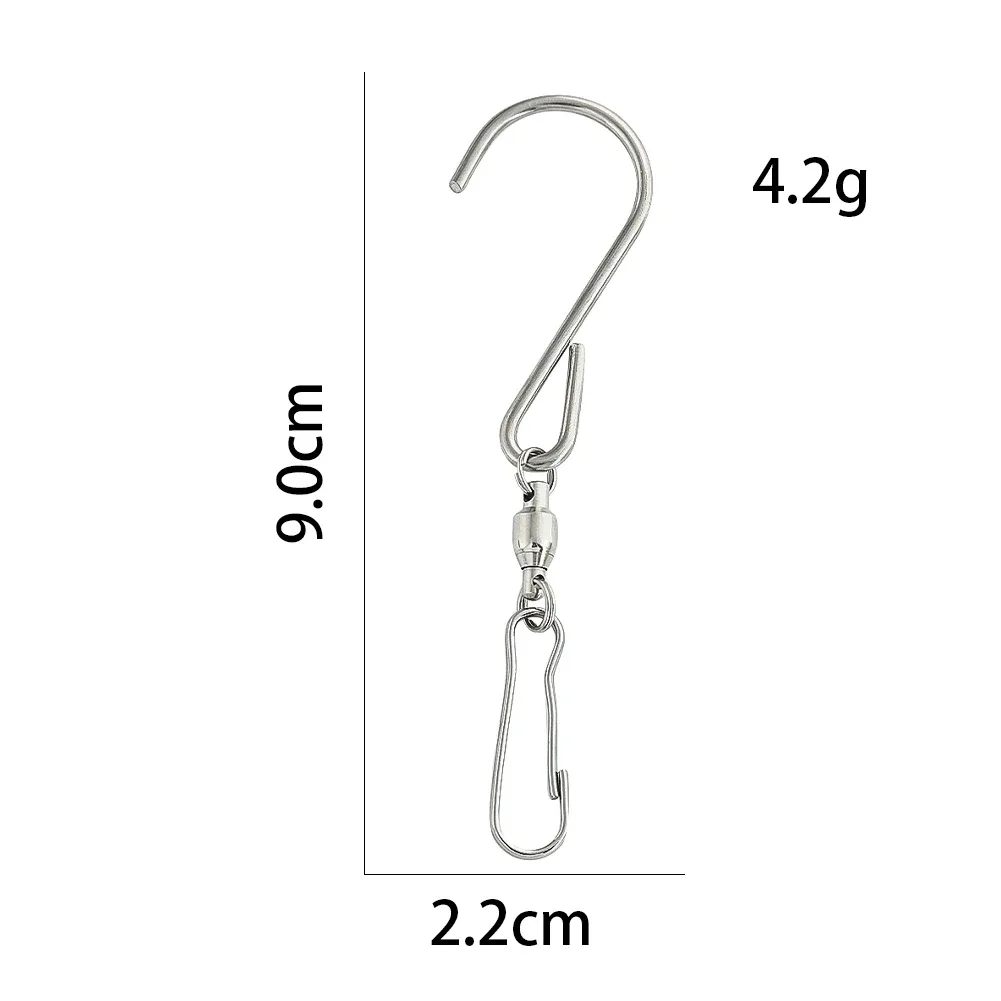 Lot de 5 crochets pivotants robustes à 360° pour mangeoires et manches à air slide 6