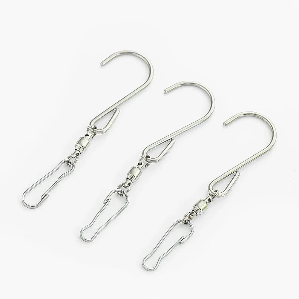 Lot de 5 crochets pivotants robustes à 360° pour mangeoires et manches à air slide 2