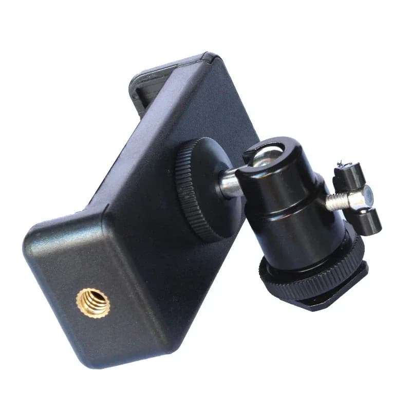 Support universel pour smartphone et appareil photo reflex - Fixation 1/4" pour trépied et monopode slide 5
