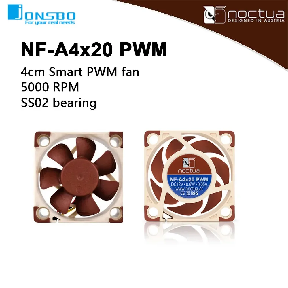 Noctua NF-A4x20 PWM - Ventilateur de boîtier silencieux 40 mm