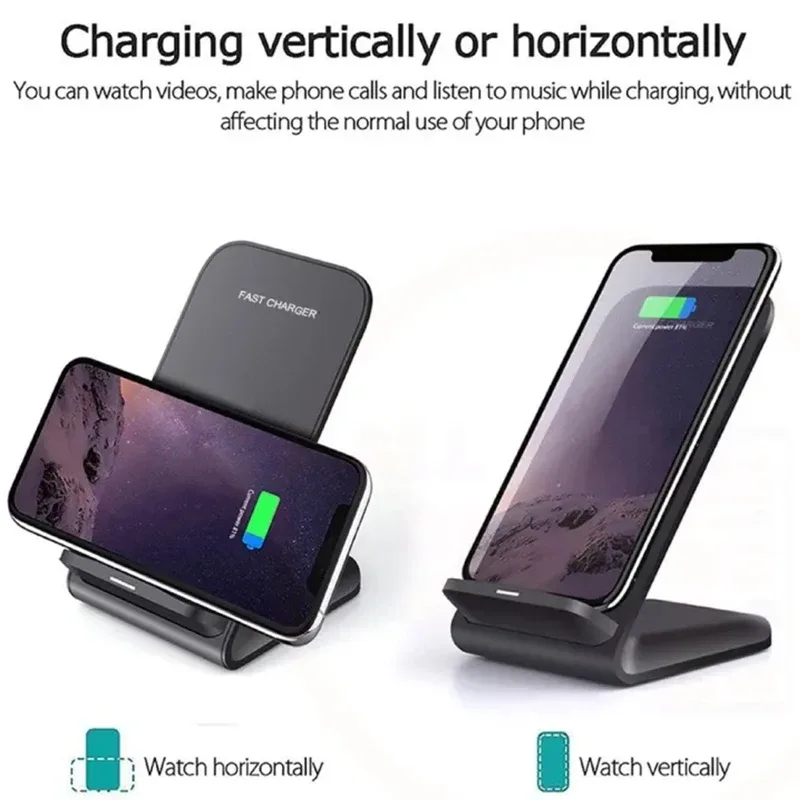 Support de charge sans fil rapide 50W pour Samsung, iPhone et Xiaomi - Image 5