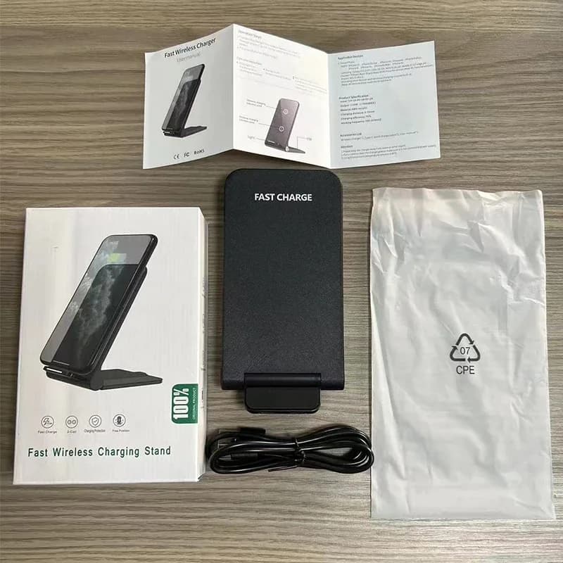 Support de charge sans fil rapide 50W pour Samsung, iPhone et Xiaomi slide 8