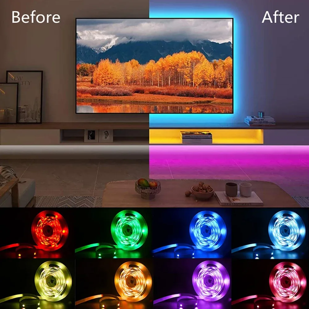 Ruban LED RGB 40m avec Télécommande 44 Touches - Image 5