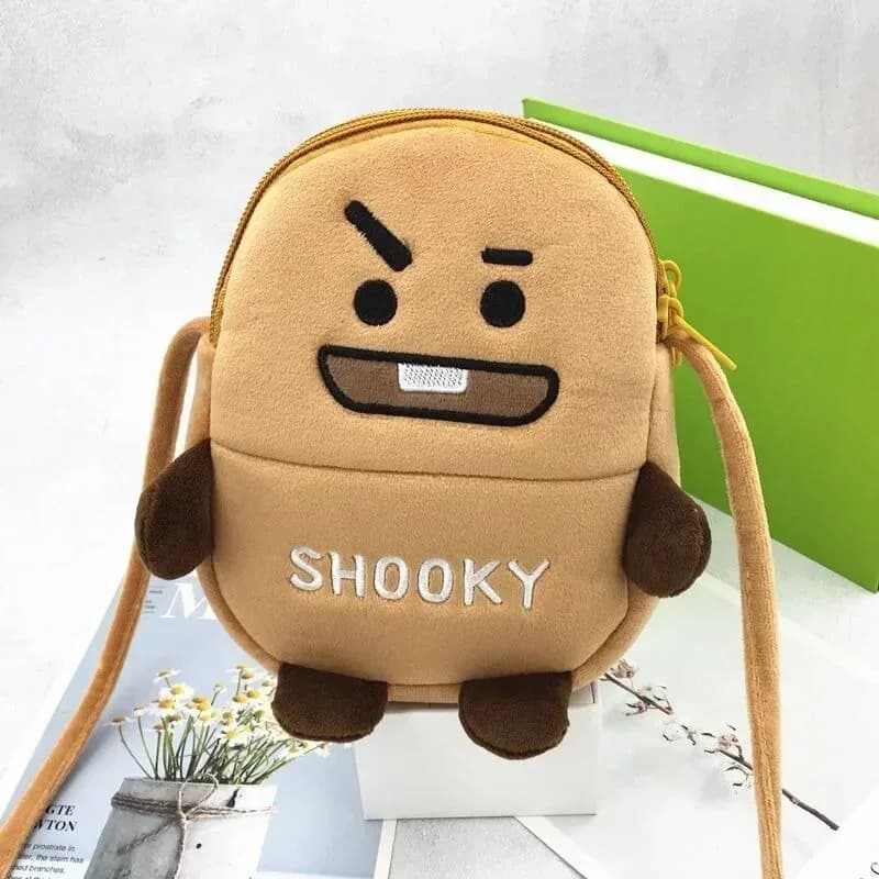Sac à bandoulière BT21 en peluche slide 3