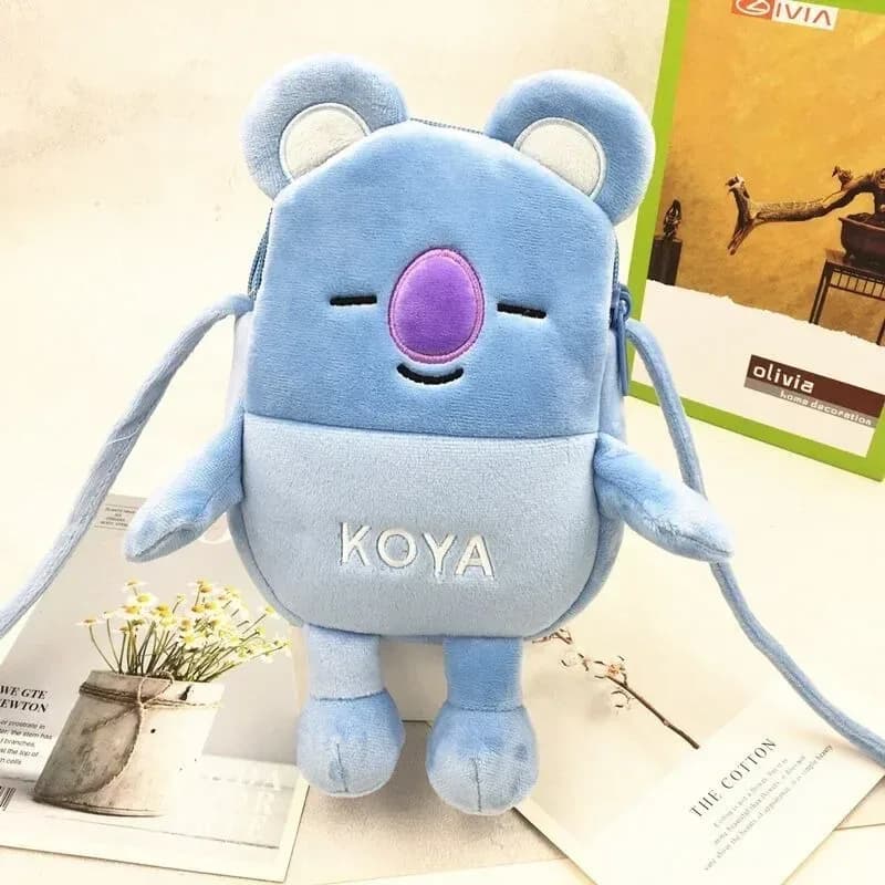 Sac à bandoulière BT21 en peluche slide 6