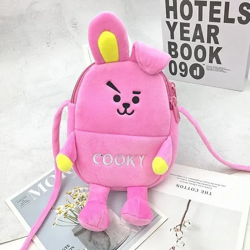 Sac à bandoulière BT21 en peluche slide 7