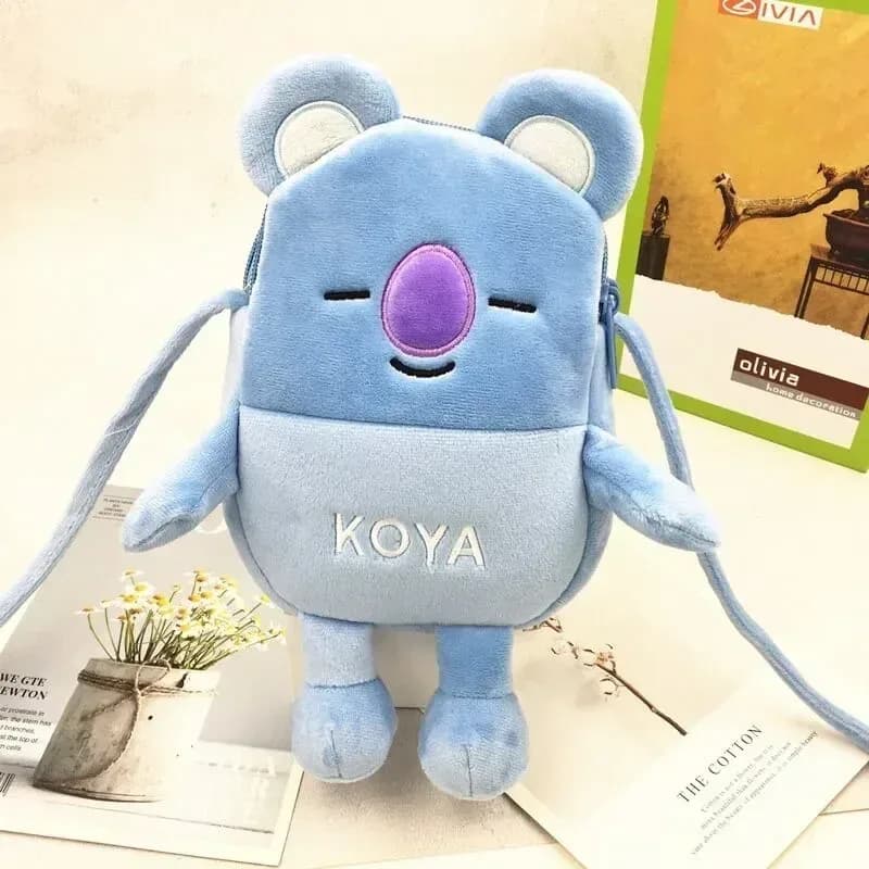Sac à bandoulière BT21 en peluche slide 8