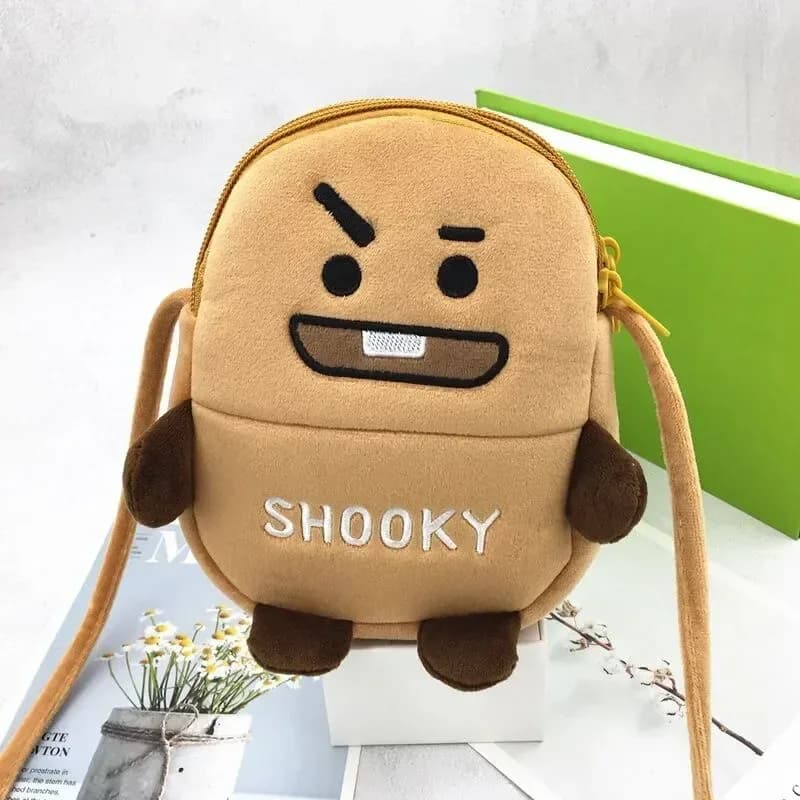 Sac à bandoulière BT21 en peluche slide 9