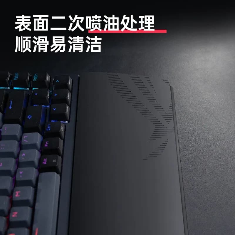 ROG Night Demon – Repose-poignet en silicone avec base amovible en alliage d'aluminium pour clavier 75% - Image 3