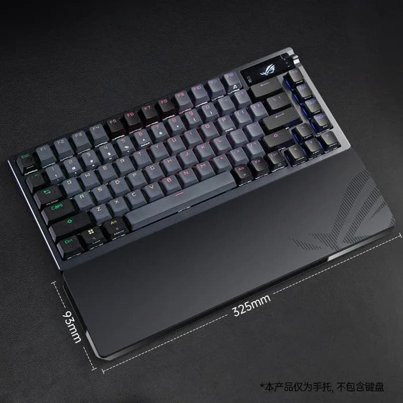 ROG Night Demon – Repose-poignet en silicone avec base amovible en alliage d'aluminium pour clavier 75% slide 8