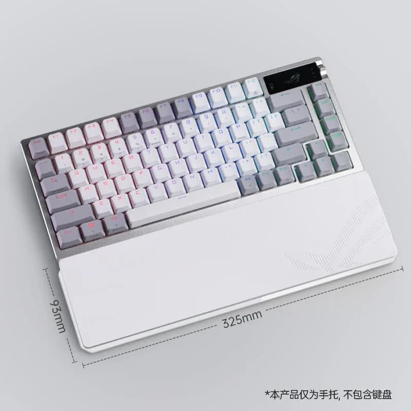 ROG Night Demon – Repose-poignet en silicone avec base amovible en alliage d'aluminium pour clavier 75% slide 7