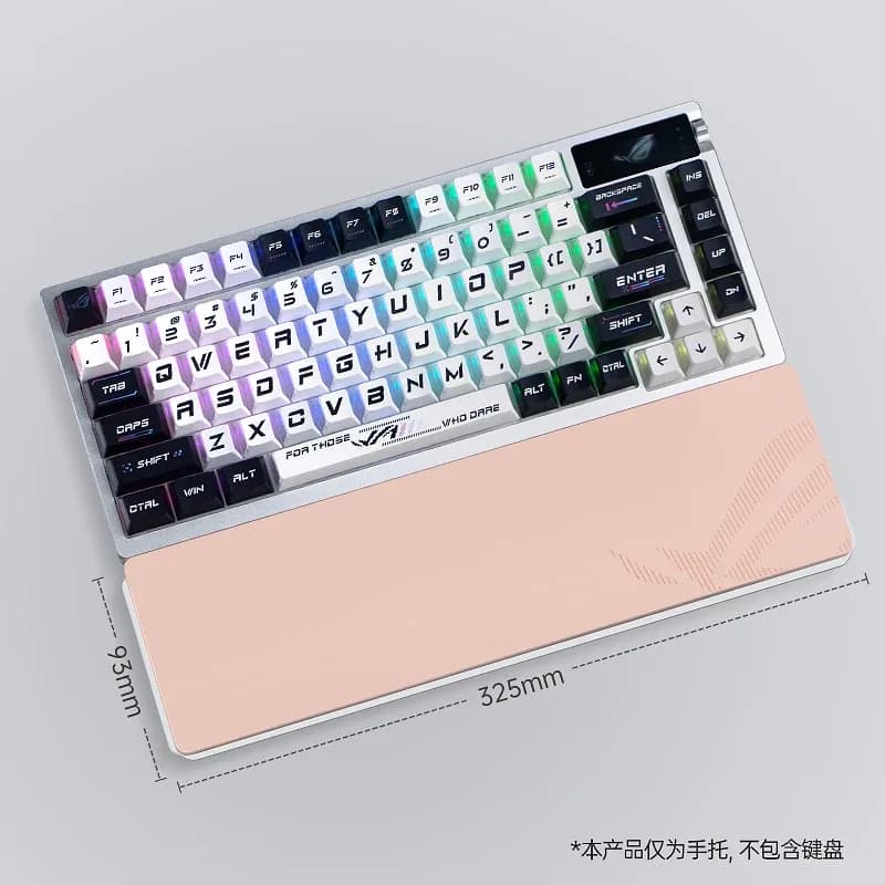 ROG Night Demon – Repose-poignet en silicone avec base amovible en alliage d'aluminium pour clavier 75% slide 15