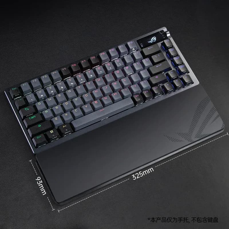 ROG Night Demon – Repose-poignet en silicone avec base amovible en alliage d'aluminium pour clavier 75% slide 14