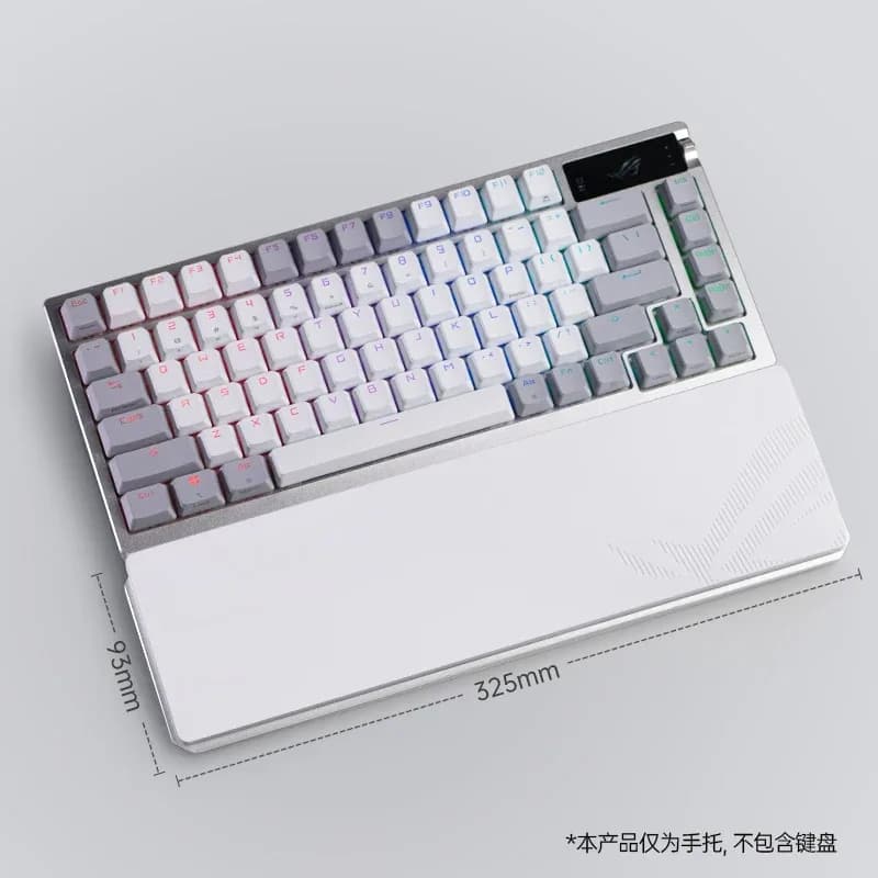 ROG Night Demon – Repose-poignet en silicone avec base amovible en alliage d'aluminium pour clavier 75% slide 13