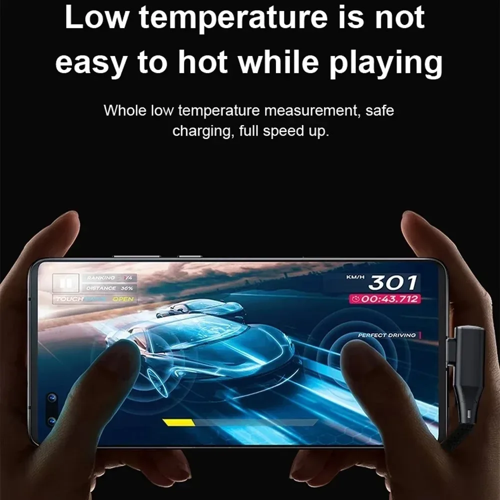 Câble USB-C vers USB-C 120W 6A - Connecteur Coudé à 90° - Charge Rapide et Transfert de Données - Image 4
