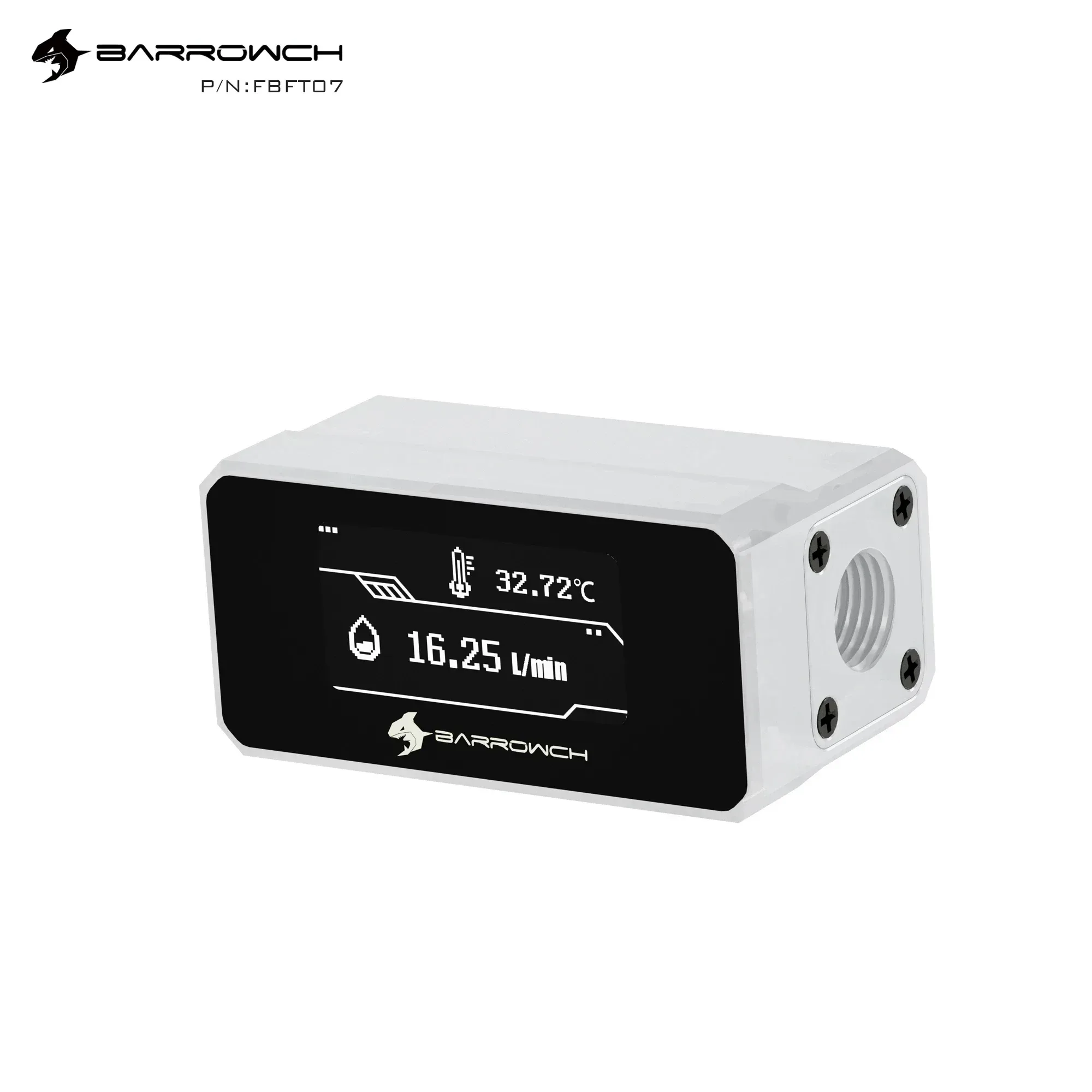 Barrowch FBFT07 - Moniteur OLED 2-en-1 de température et de débit pour watercooling - Image 3
