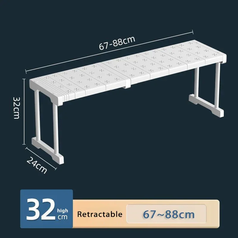 Étagère de rangement extensible et modulable sans perçage pour sous-évier et salle de bain slide 20