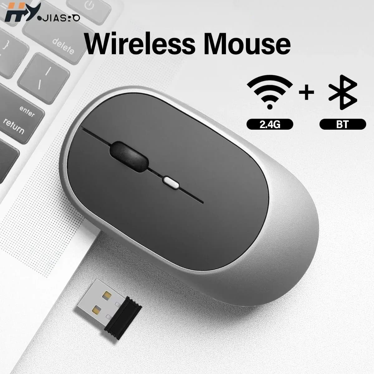Souris ergonomique sans fil Bluetooth rechargeable - Silencieuse - DPI réglable