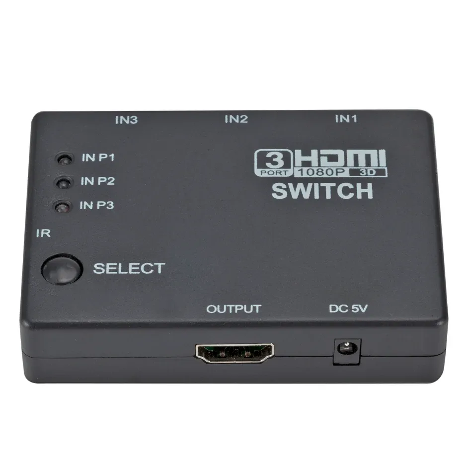 Commutateur HDMI 3 ports 1080p avec télécommande et commutation automatique - Image 6