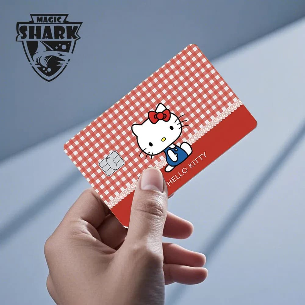 Autocollant Hello Kitty Grenouille pour Carte Bancaire - Fini Mat - Image 4