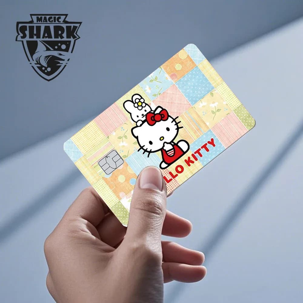 Autocollant Hello Kitty Grenouille pour Carte Bancaire - Fini Mat - Image 5