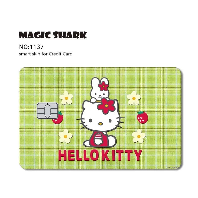 Autocollant Hello Kitty Grenouille pour Carte Bancaire - Fini Mat slide 21