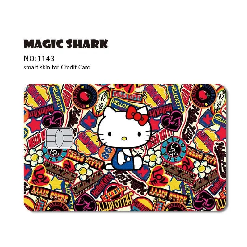 Autocollant Hello Kitty Grenouille pour Carte Bancaire - Fini Mat slide 35