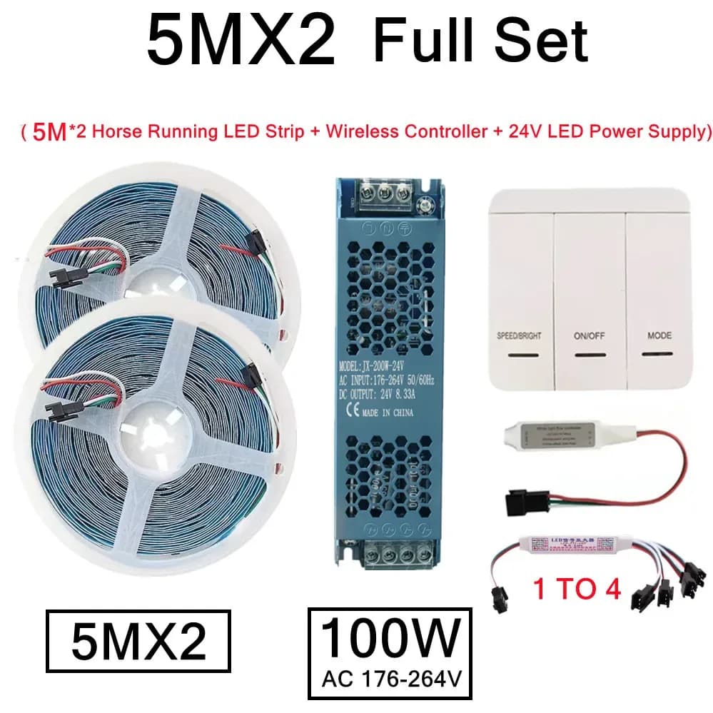 Ruban LED Flexible Adressable WS2811 24V, Effet Dynamique, SMD2835, 5m/10m slide 14