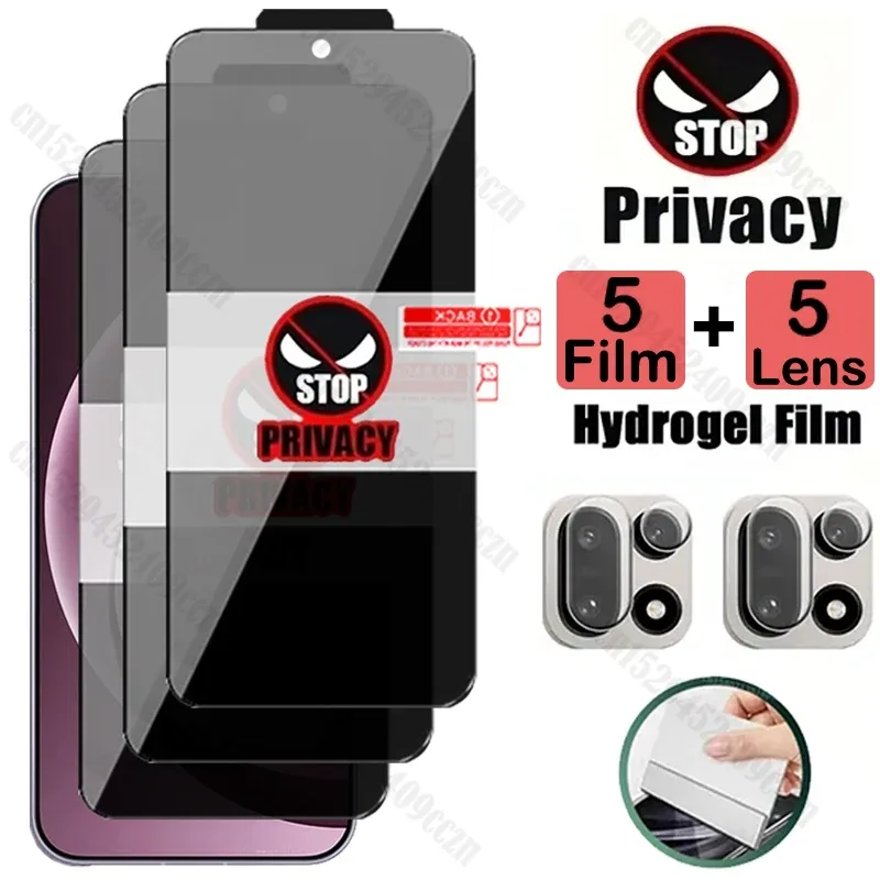 Film Hydrogel Anti-Espion et Protection d'Objectif Caméra pour OnePlus 15