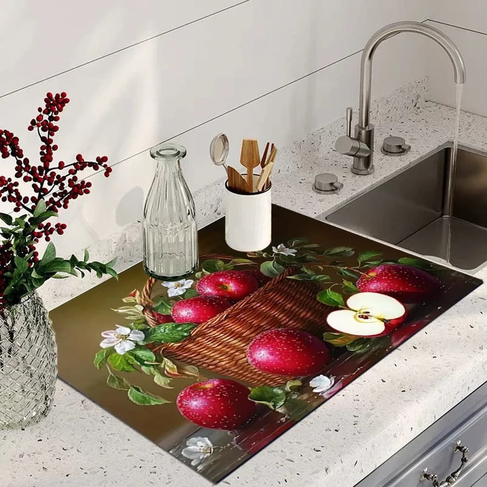 Tapis de séchage absorbant antidérapant pour cuisine et machine à café slide 8