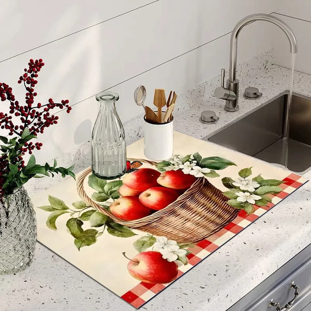 Tapis de séchage absorbant antidérapant pour cuisine et machine à café slide 9