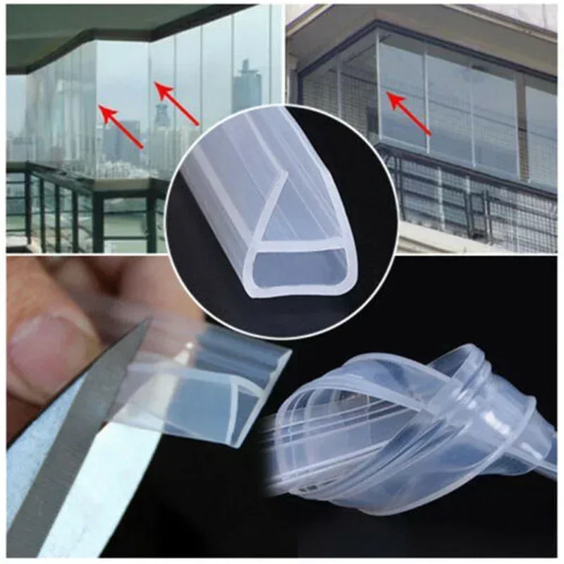Joint d'étanchéité en silicone pour porte en verre (Profils H, F, U) - Image 5