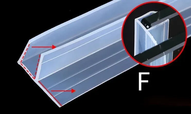 Joint d'étanchéité en silicone pour porte en verre (Profils H, F, U) slide 9